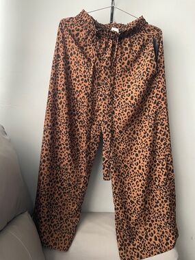 Sienna Sky Brown and Black Leopard Print Pants